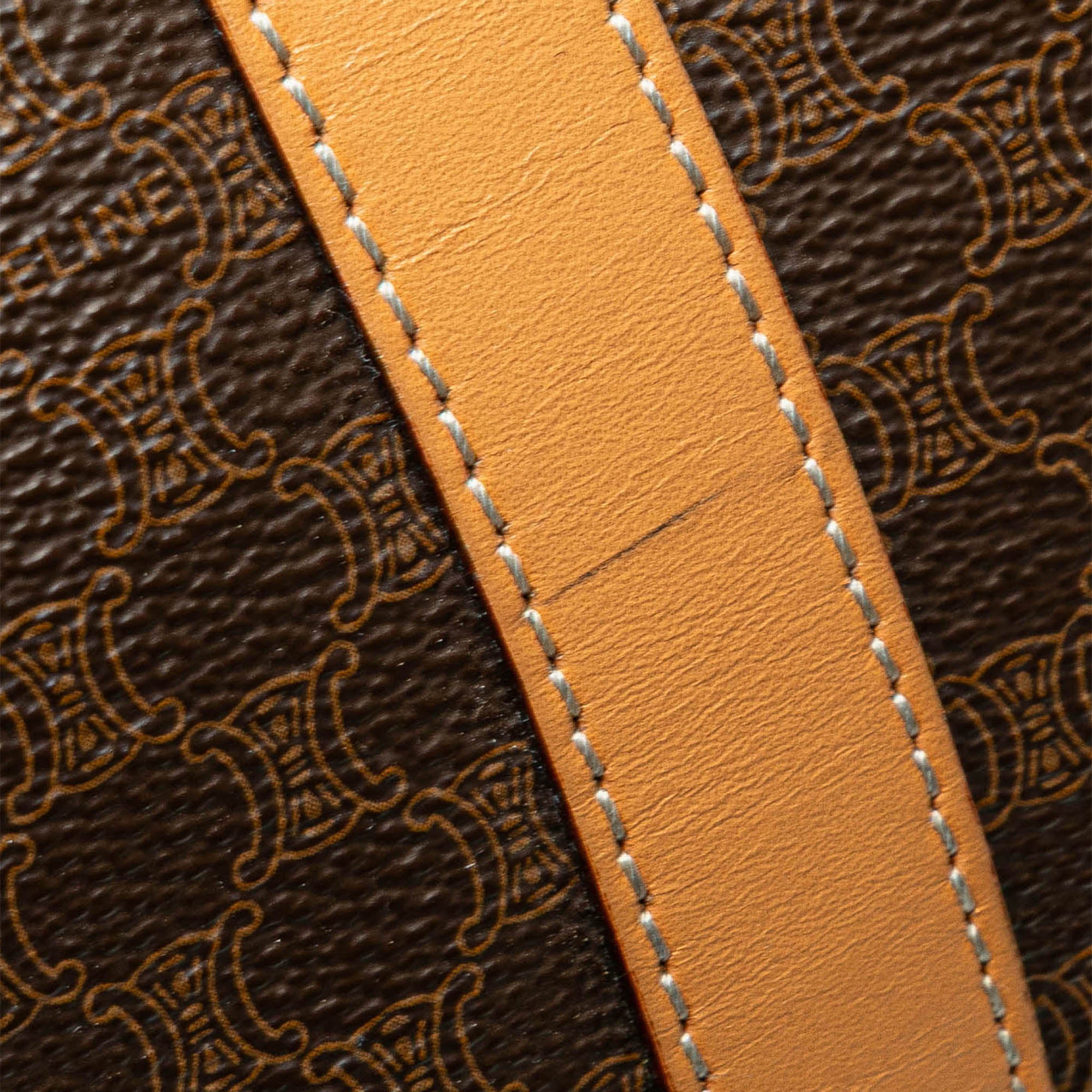 Macadam Coated Canvas Boston Bag