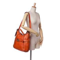 Medium Leather Running Satchel