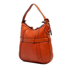 Medium Leather Running Satchel