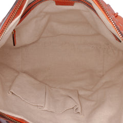 Medium Leather Running Satchel