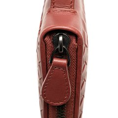 Intrecciato Zip Around Long Wallet