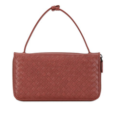 Intrecciato Zip Around Long Wallet