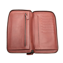 Intrecciato Zip Around Long Wallet