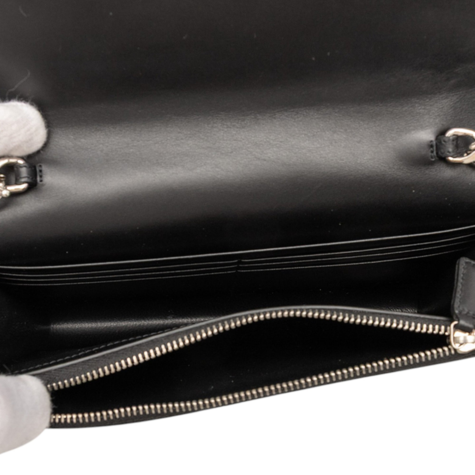 Calfskin Cloud Star Applique Classic Monogram Kate Tassel Wallet on Chain