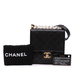 Small Lambskin Chic Pearls Flap