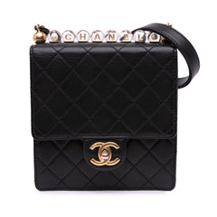 Small Lambskin Chic Pearls Flap