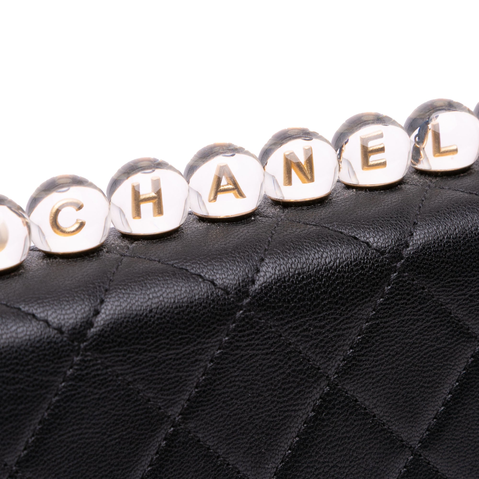 Small Lambskin Chic Pearls Flap