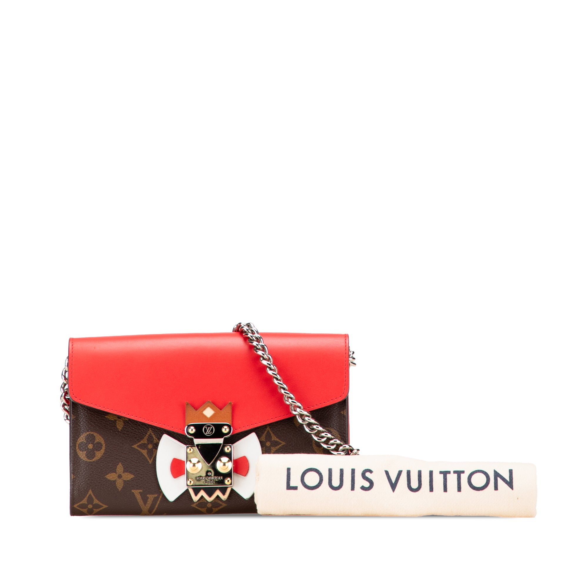 Monogram Tribal Mask Chain Wallet