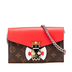 Monogram Tribal Mask Chain Wallet