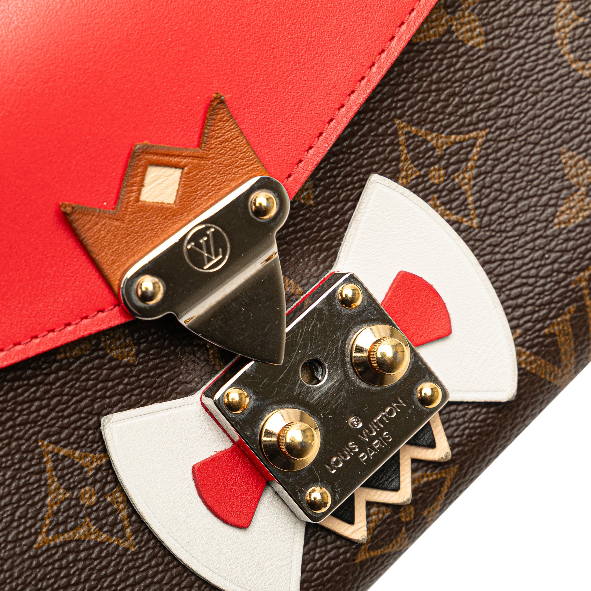 Monogram Tribal Mask Chain Wallet