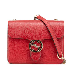 Small Dollar Calfskin Interlocking G Crossbody