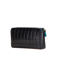 Chocolate Bar Lambskin East West Flap