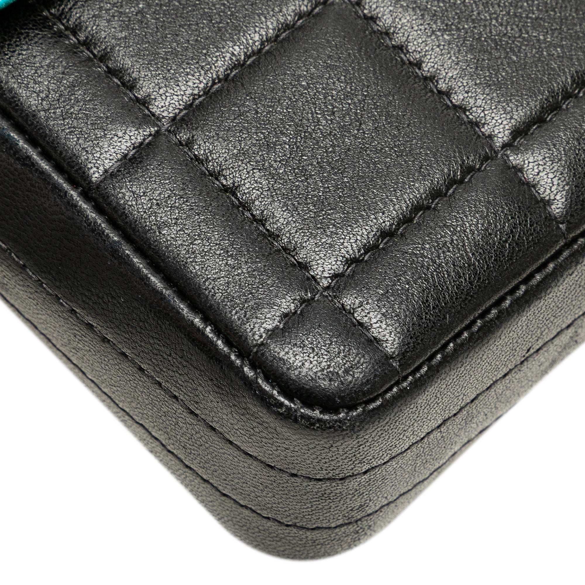 Chocolate Bar Lambskin East West Flap