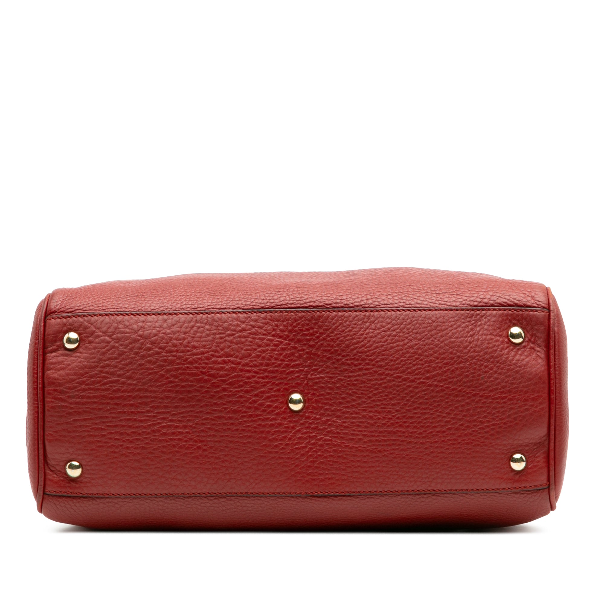 Medium Calfskin Bamboo Shopper Satchel