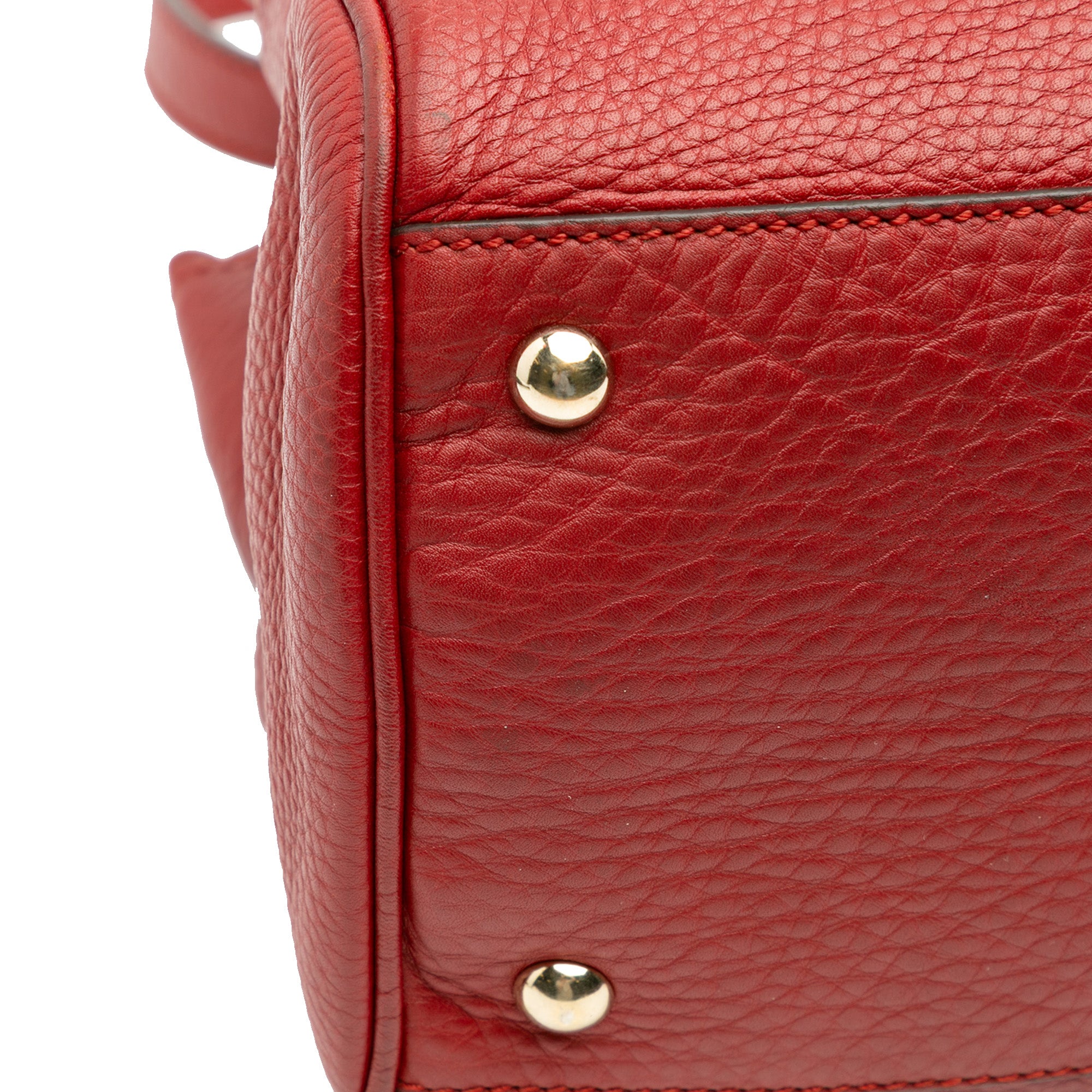 Medium Calfskin Bamboo Shopper Satchel