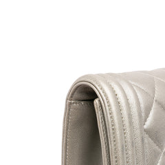 Quilted Lambskin Boy Flap Clutch