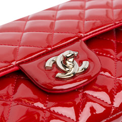 Medium Classic Patent Double Flap