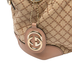 Diamante Canvas Sukey Satchel