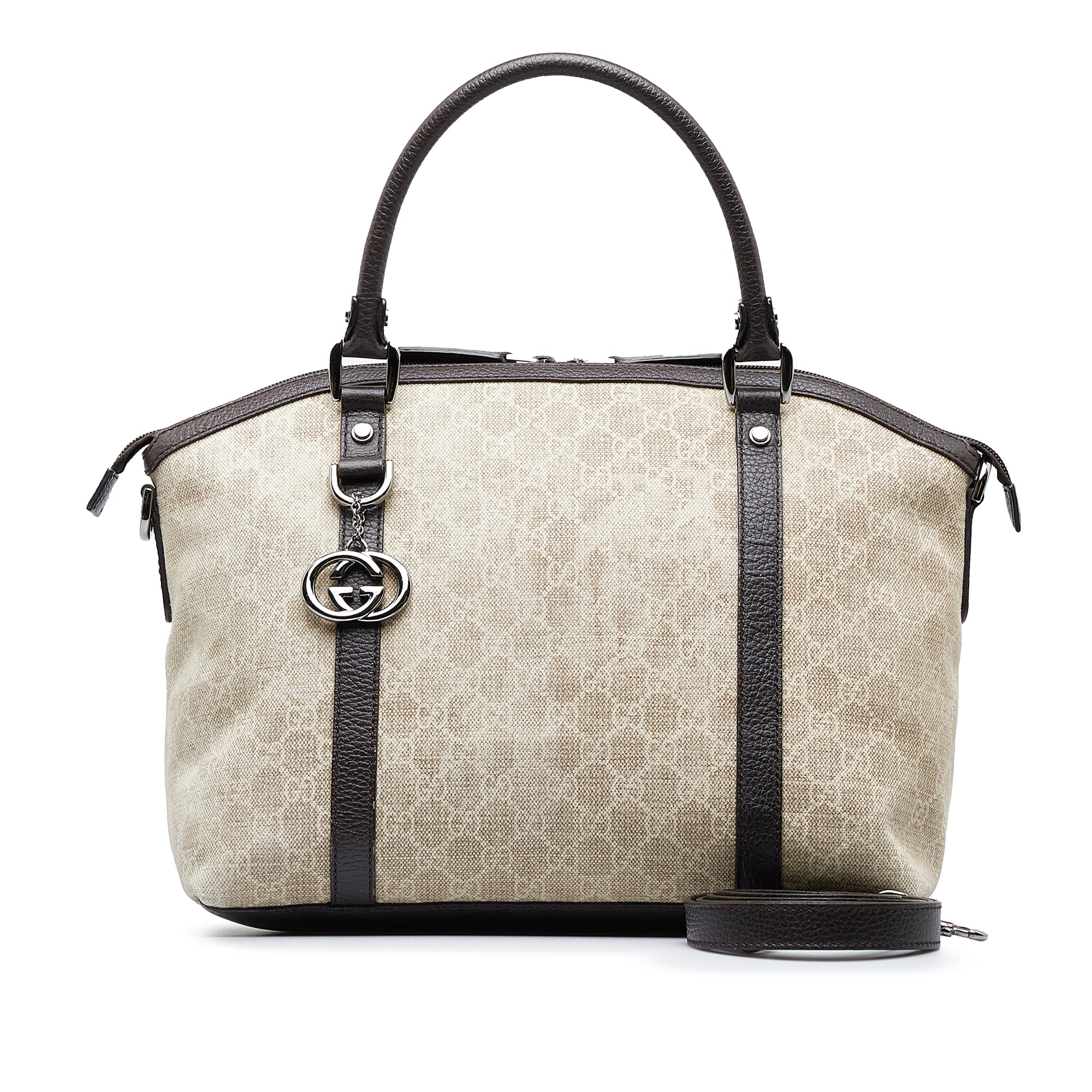 GG Canvas Charm Dome Satchel_9