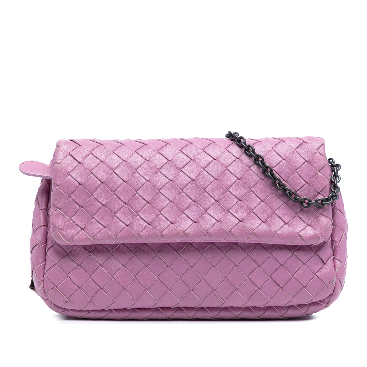 Mini Nappa Intrecciato Expandable Chain Flap Crossbody