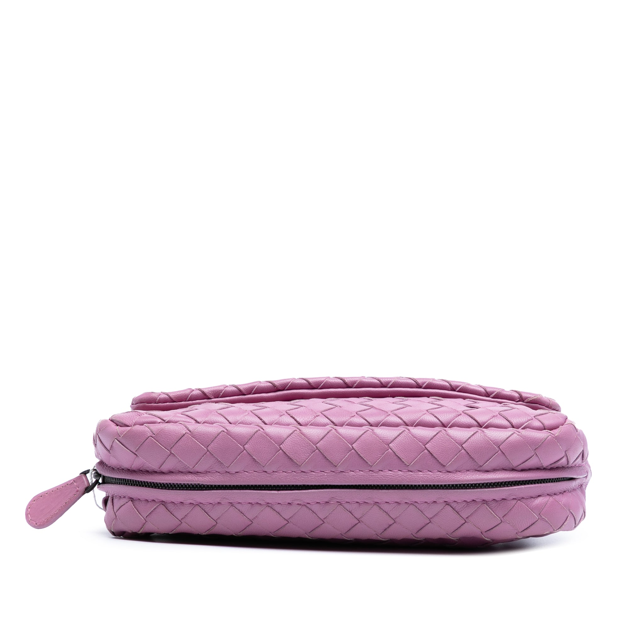 Mini Nappa Intrecciato Expandable Chain Flap Crossbody