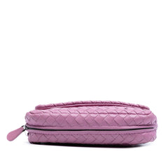 Mini Nappa Intrecciato Expandable Chain Flap Crossbody