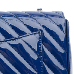 Mini Rectangular Classic Chevron Patent Single Flap