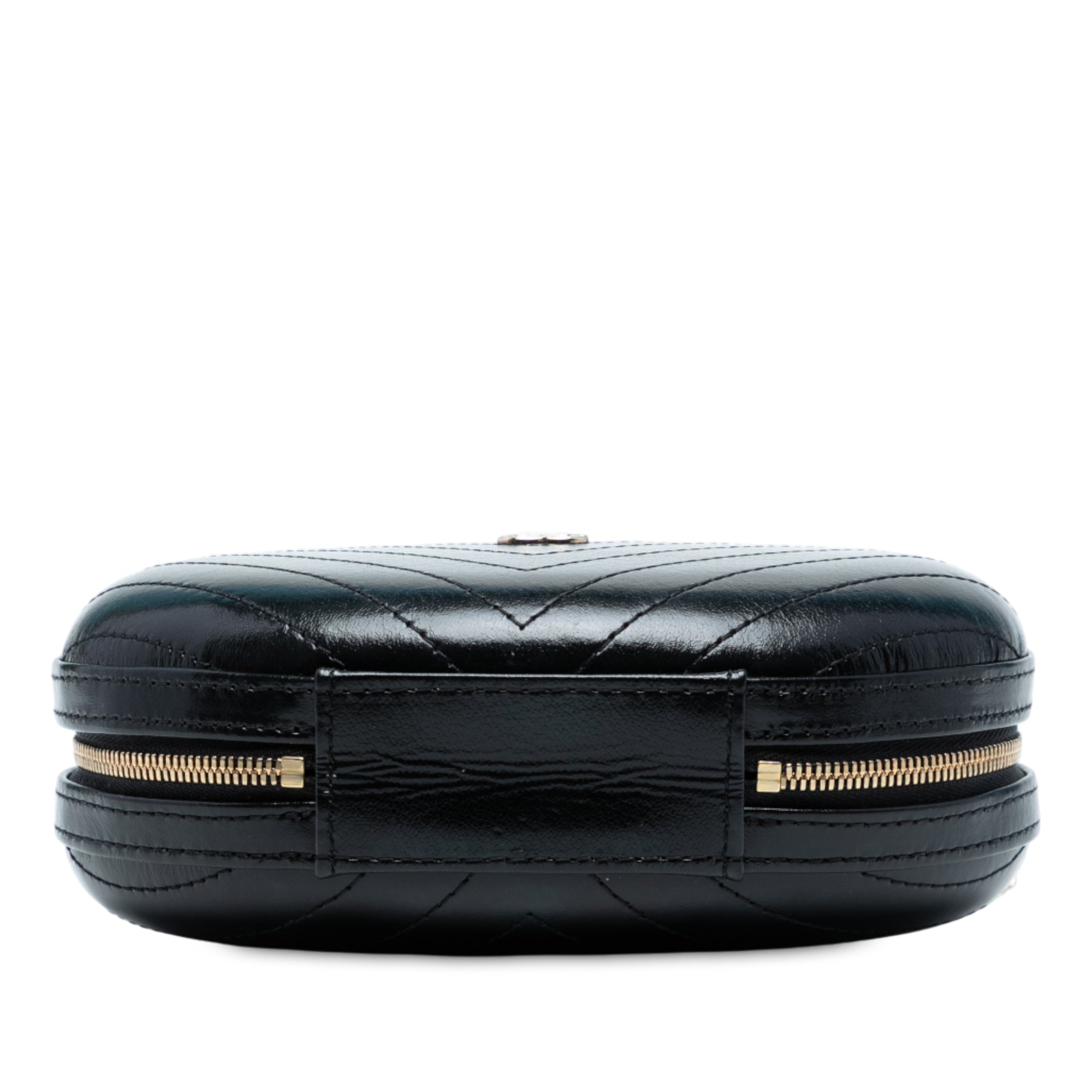 Chevron Stitched Calfskin La Pausa Evening Bag