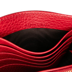 Leather Interlocking G Dollar Wallet on Chain