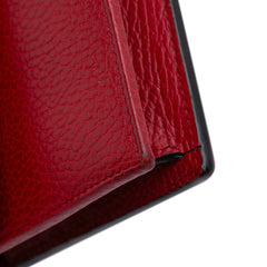 Leather Interlocking G Dollar Wallet on Chain