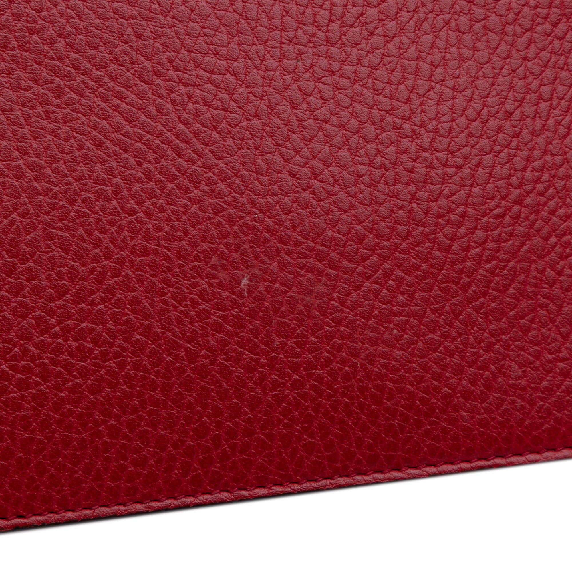 Leather Interlocking G Dollar Wallet on Chain