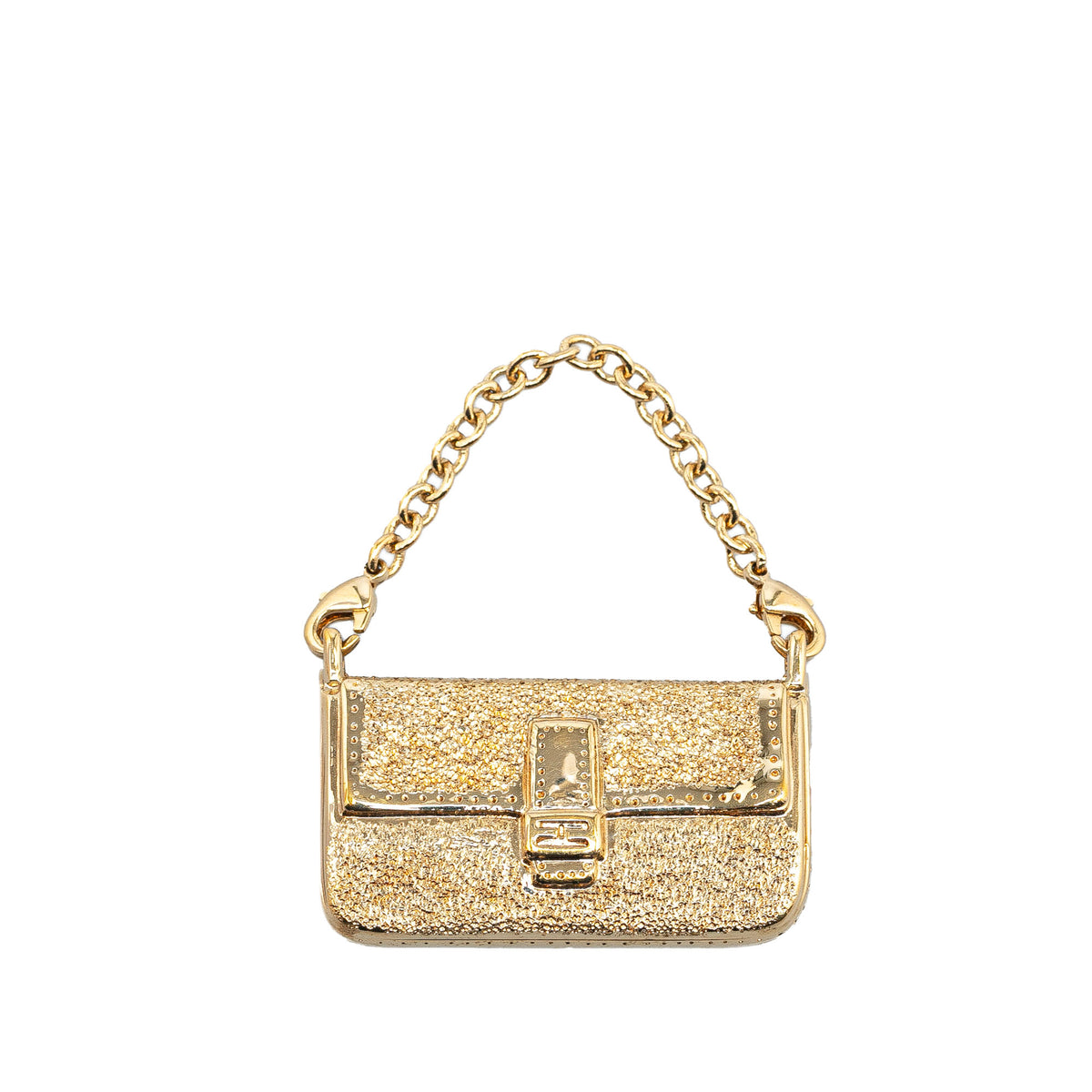 Gold Plated Baguette Bag Charm