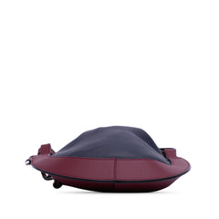 Small Leather Colorblock Horseshoe Crossbody