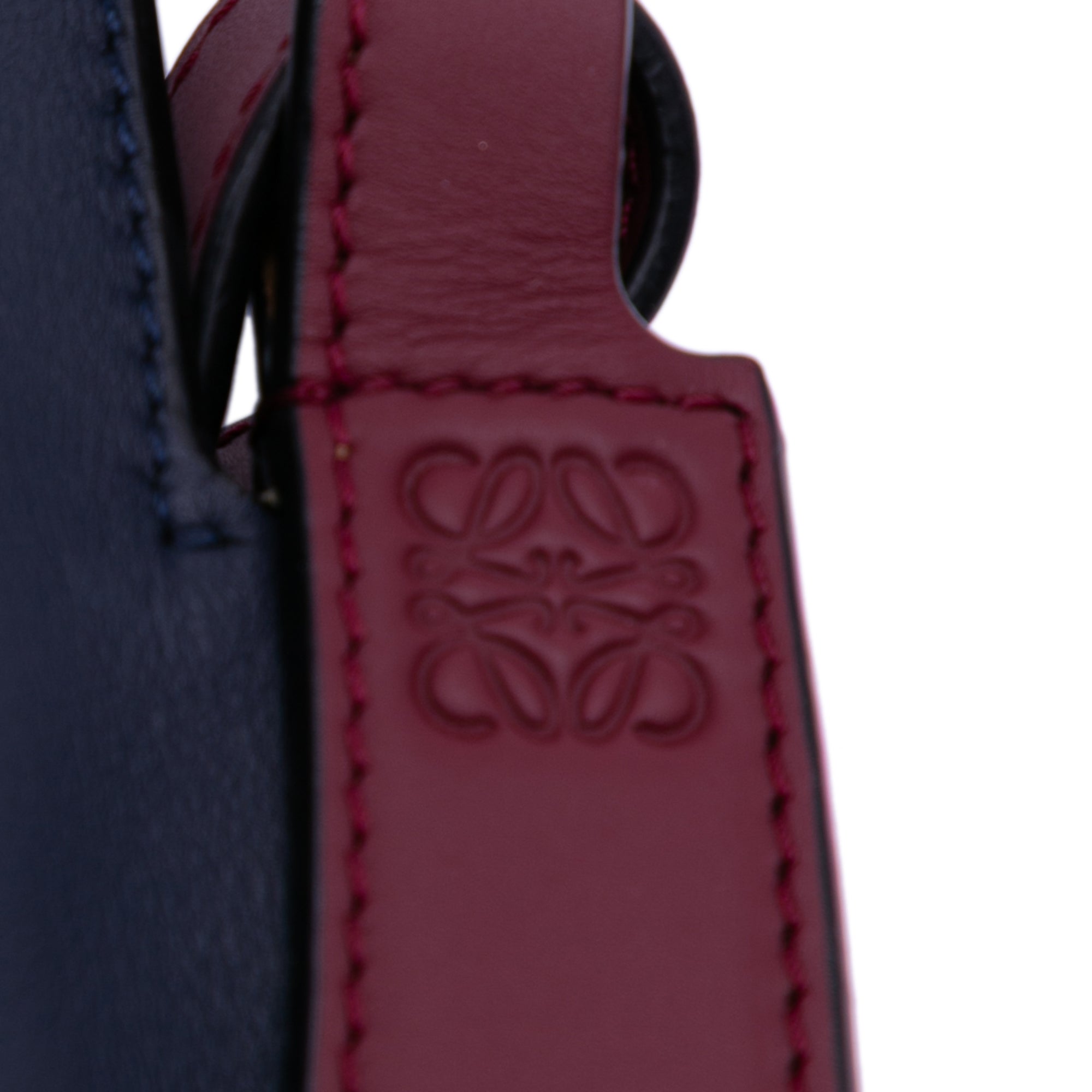 Small Leather Colorblock Horseshoe Crossbody