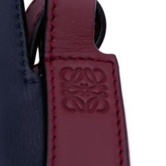 Small Leather Colorblock Horseshoe Crossbody