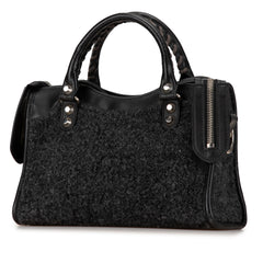 Mini Shearling Motocross Classic City Satchel