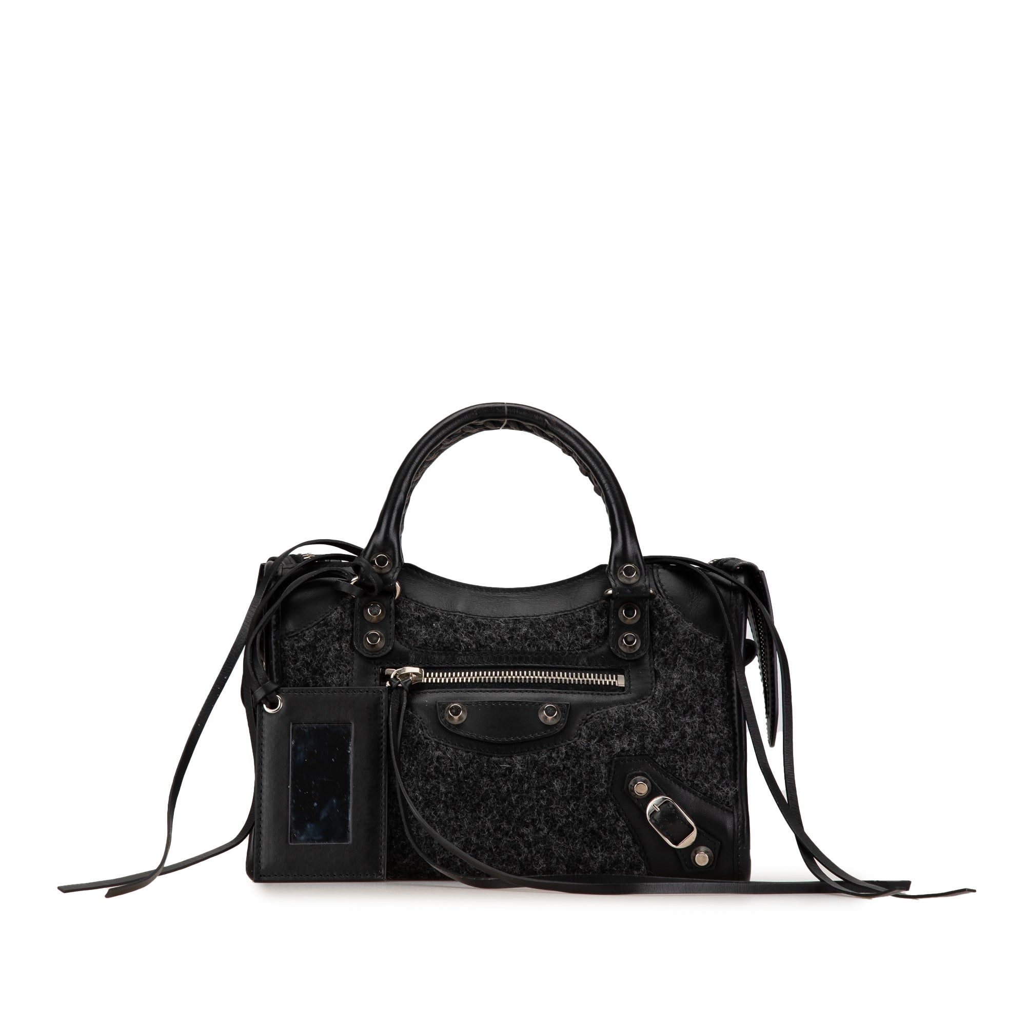 Mini Shearling Motocross Classic City Satchel