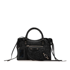 Mini Shearling Motocross Classic City Satchel