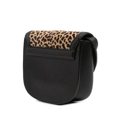 Small Calfskin and Pony Hair Leopard Print Kaia Crossbody