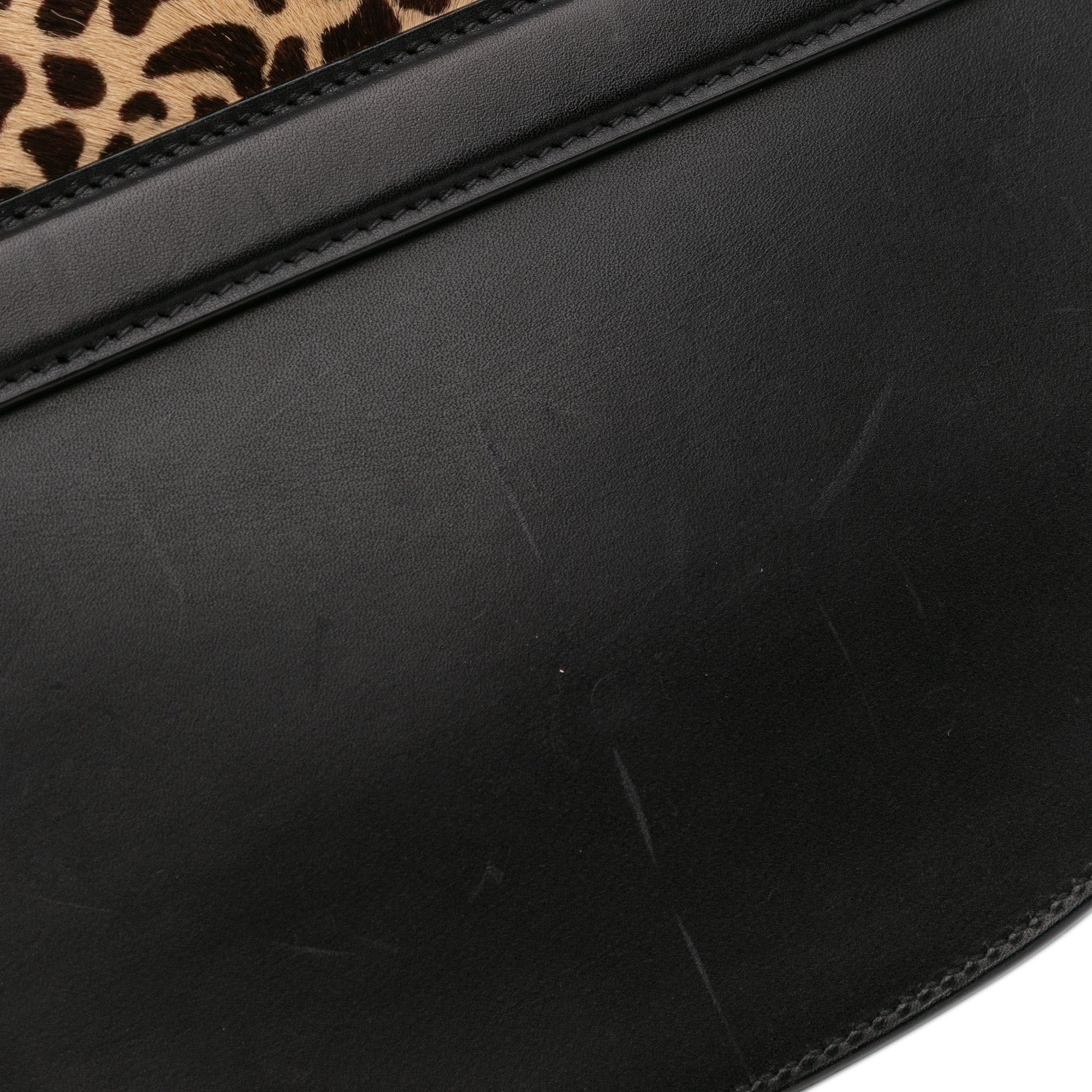 Small Calfskin and Pony Hair Leopard Print Kaia Crossbody
