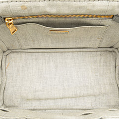 Small Denim Canapa Logo Satchel