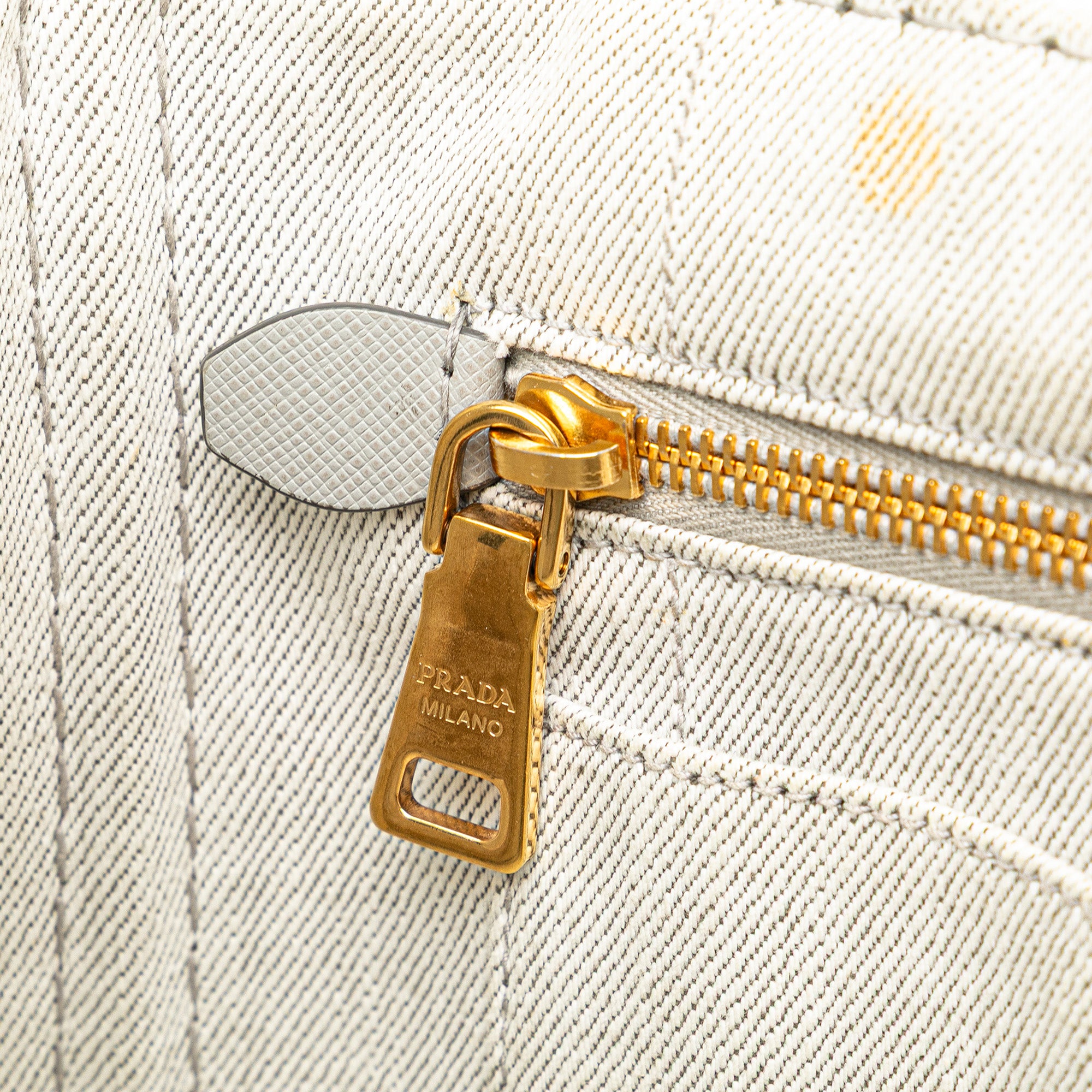 Small Denim Canapa Logo Satchel