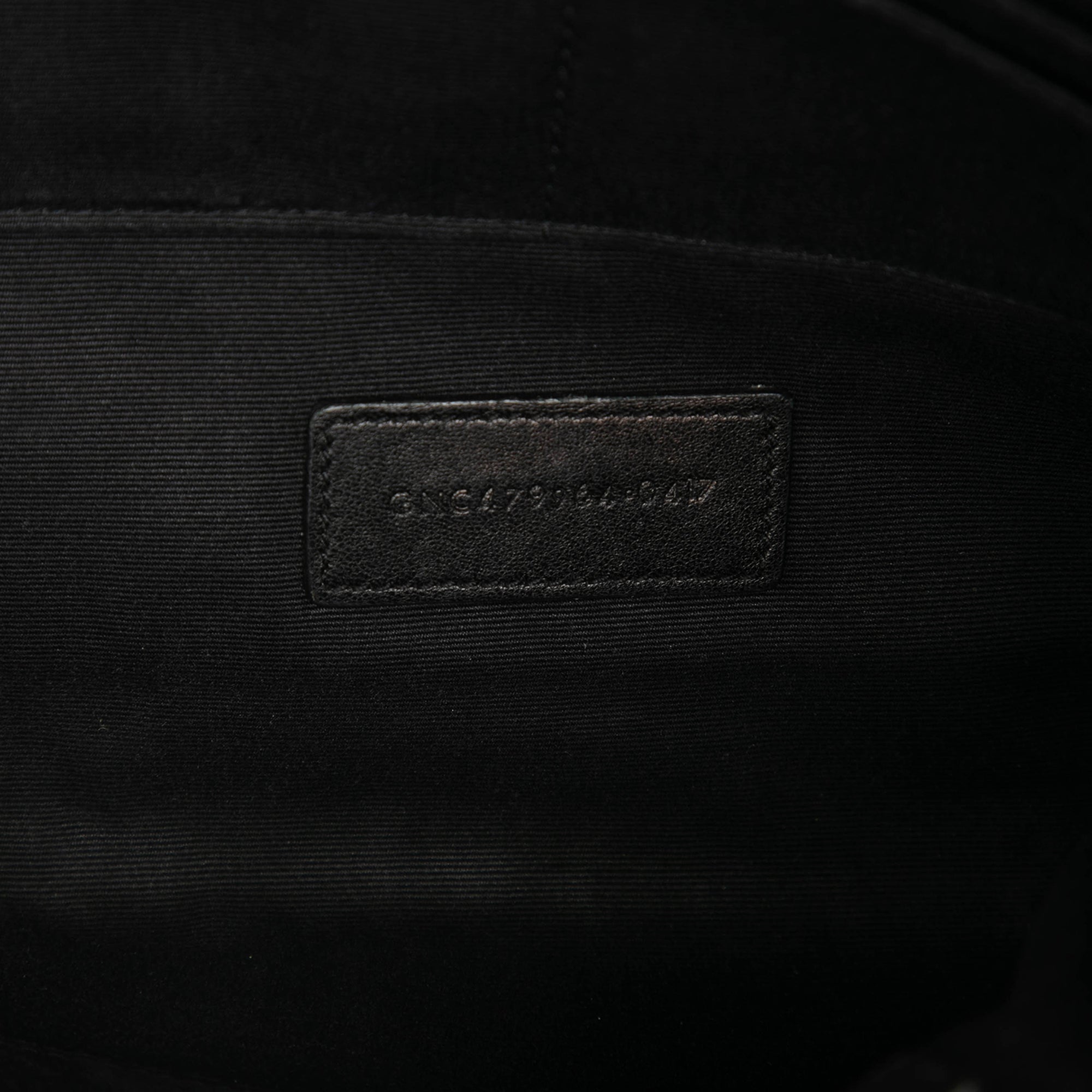 Croc Embossed Leather Clutch