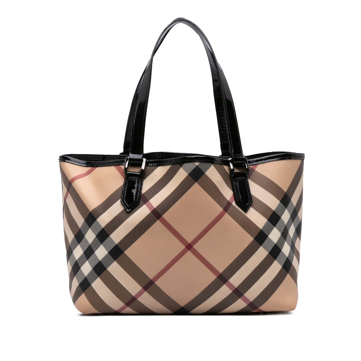 Supernova Check Coated Canvas Tote