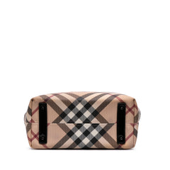 Supernova Check Coated Canvas Tote