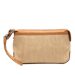 Canvas Wristlet Clutch