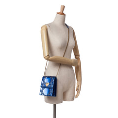 Studded Patent Diorama Vertical Clutch