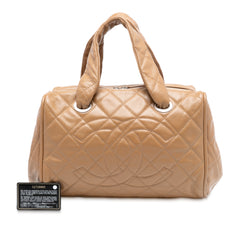 CC Quilted Caviar Stitched Bowler Bag