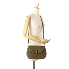 Leather Bamboo Crossbody