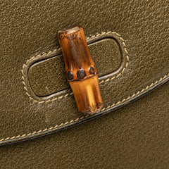 Leather Bamboo Crossbody